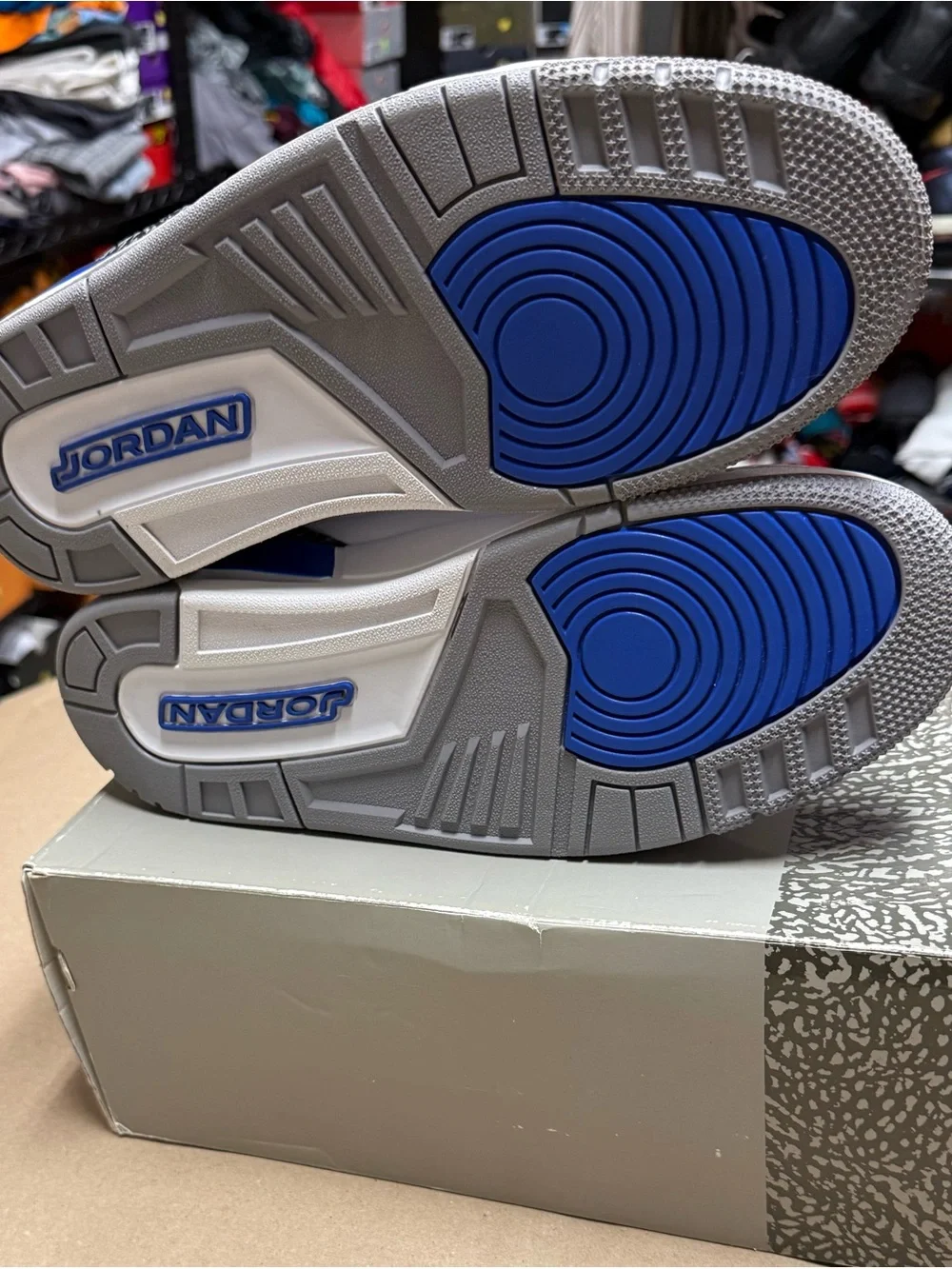Nike Air Jordan 3 III Retro Racer Blue Mens size 10.5 Basketball shoes Rare!